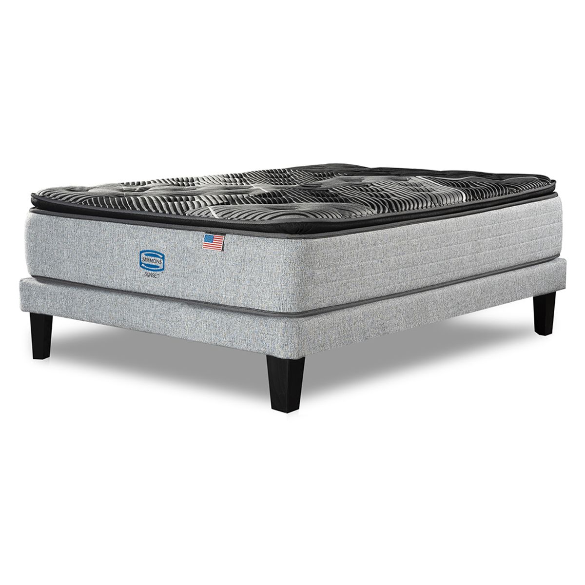 SIMMONS - Cama Europea Sunset 1.5 Plazas