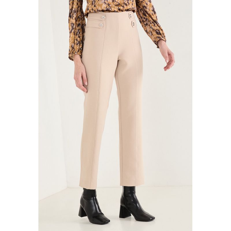 ASH - Pantalon Liso Beige ASH