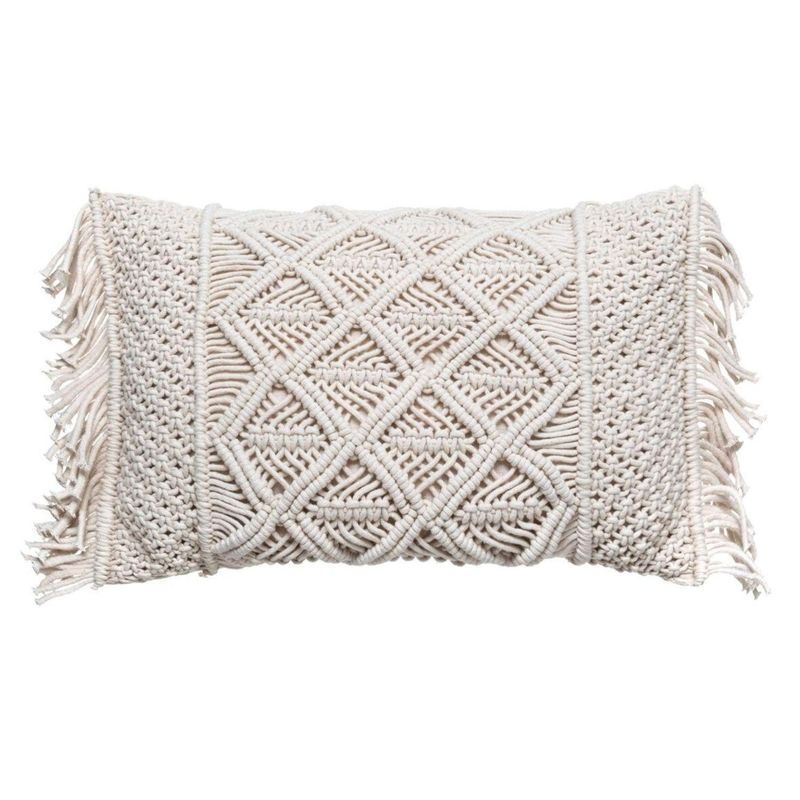 ATMOSPHERA - Cojín Macrame 30X50 cm Atmosphera