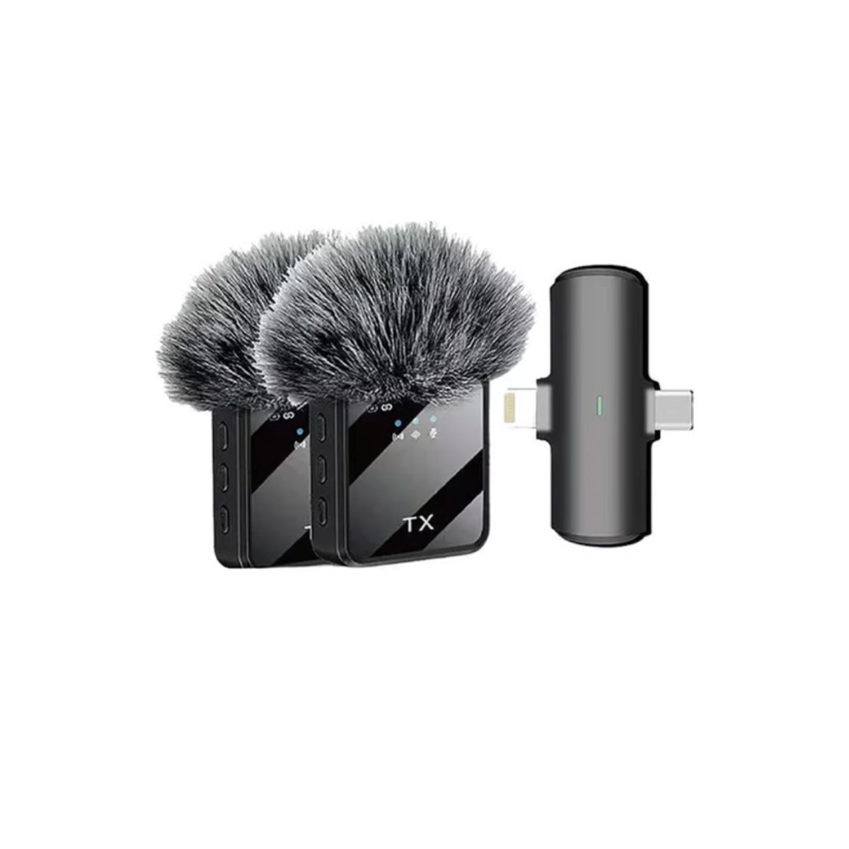 GENERICO - Micrófono inalambrico Profesional f-15 doble lightning-Usb-C