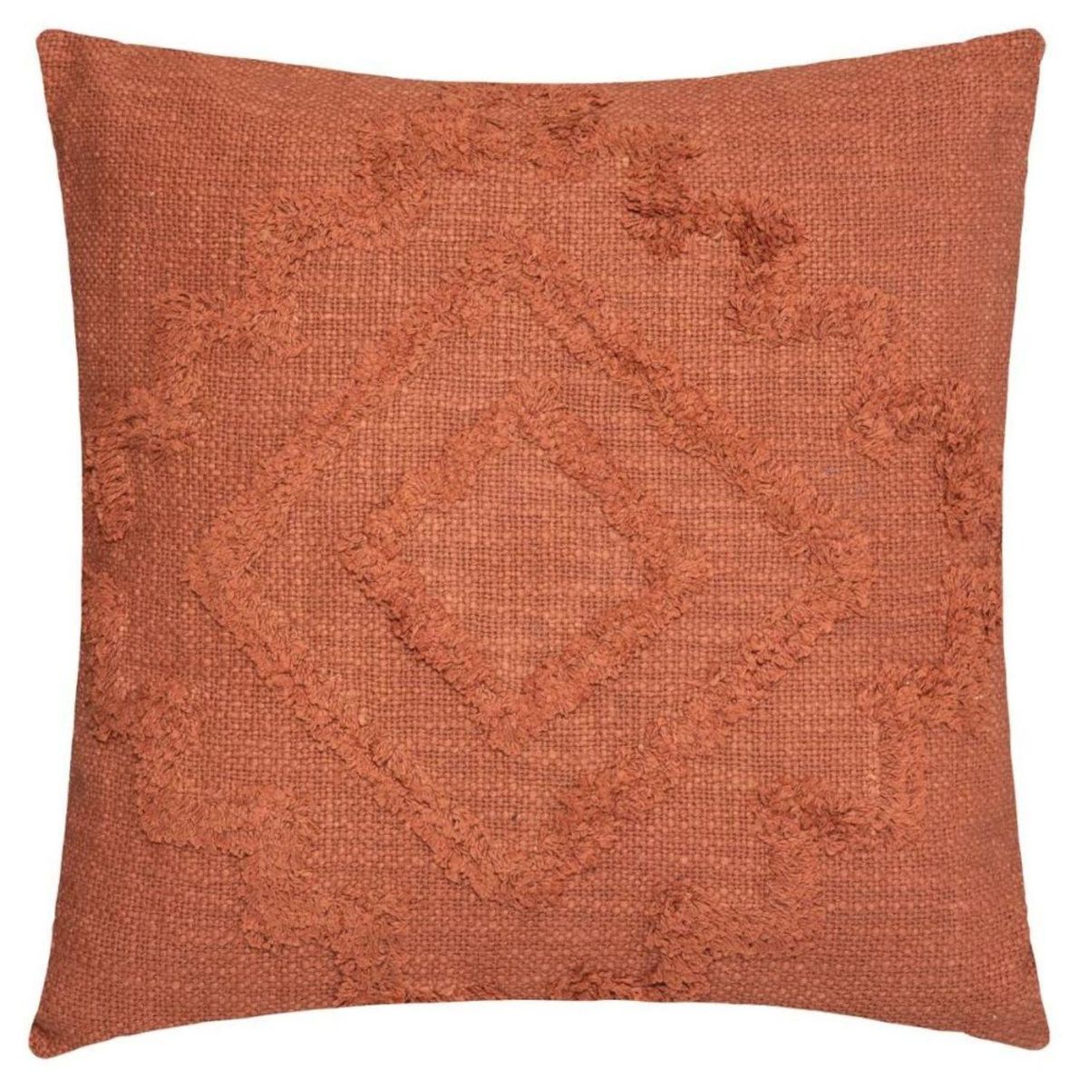 ATMOSPHERA - Cojín Decorativo Diseño Inca Algodón y Poliéster Atmosphera - Terracota