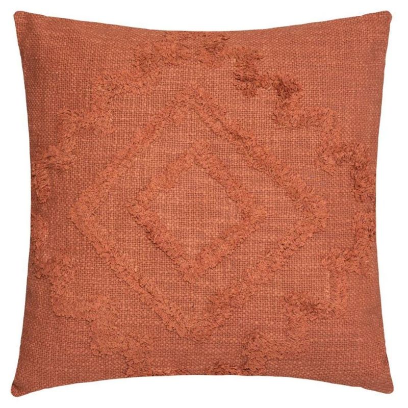ATMOSPHERA - Cojín Inca Algodón Y Poliester 40X40 cm Terracota Atmosphera