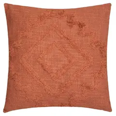 ATMOSPHERA - Cojín Inca Algodón Y Poliester 40X40 cm Terracota