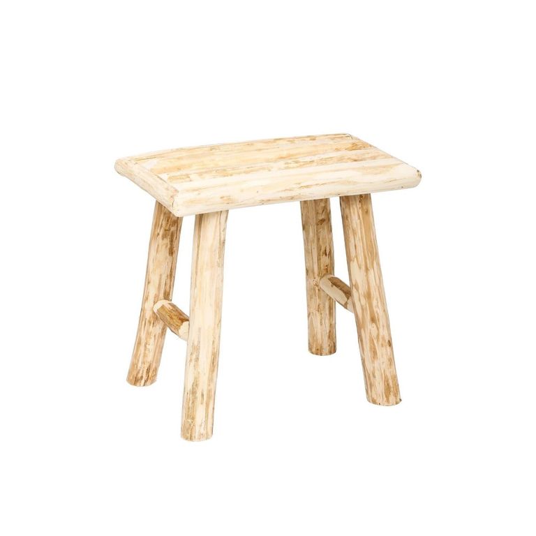 Taburete De Madera Woody Natural