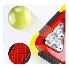 MOVI - Triangulo de emergencia recargable solar luz Led y linterna