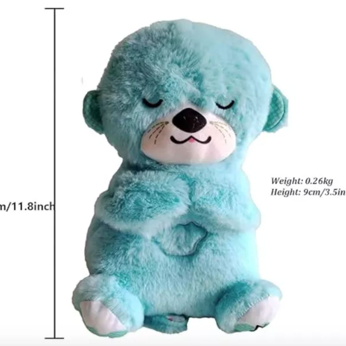 GENERICO - Nutria Peluche De Apego Con Respiración Y Luz Para Bebés