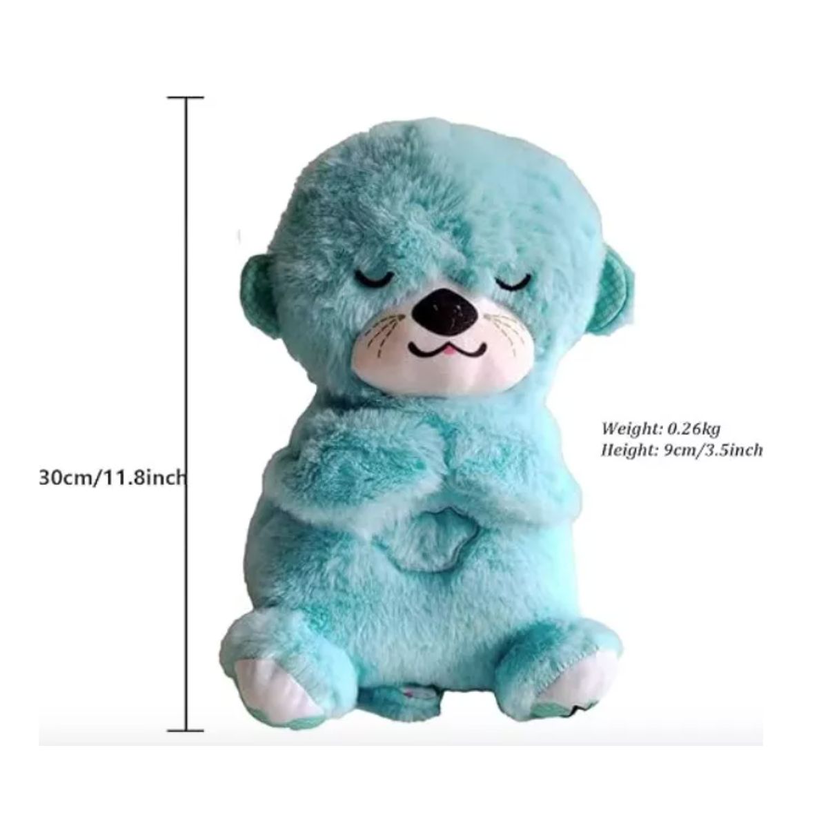 GENERICO - Nutria Peluche De Apego Con Respiración Y Luz Para Bebés