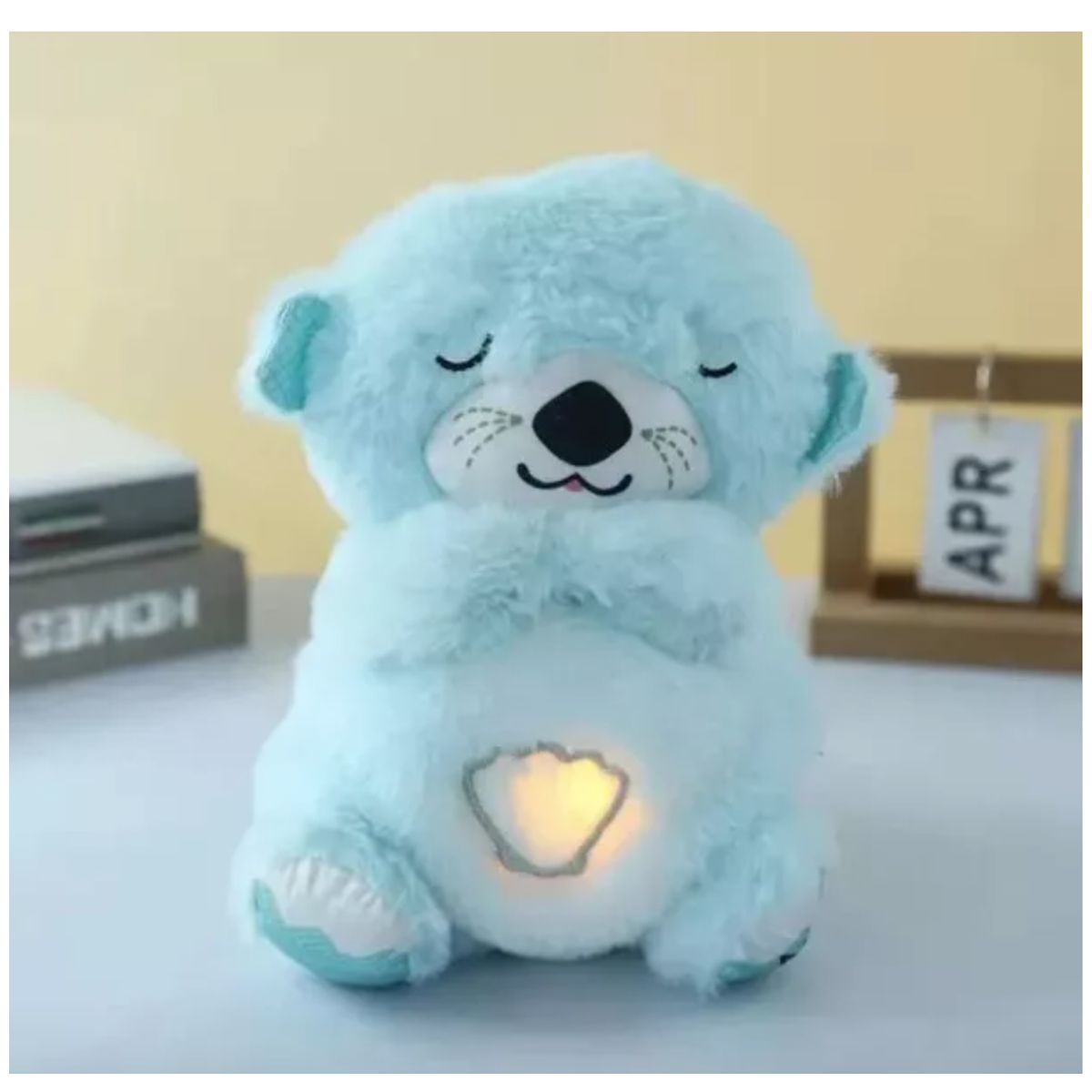 GENERICO - Nutria Peluche De Apego Con Respiración Y Luz Para Bebés