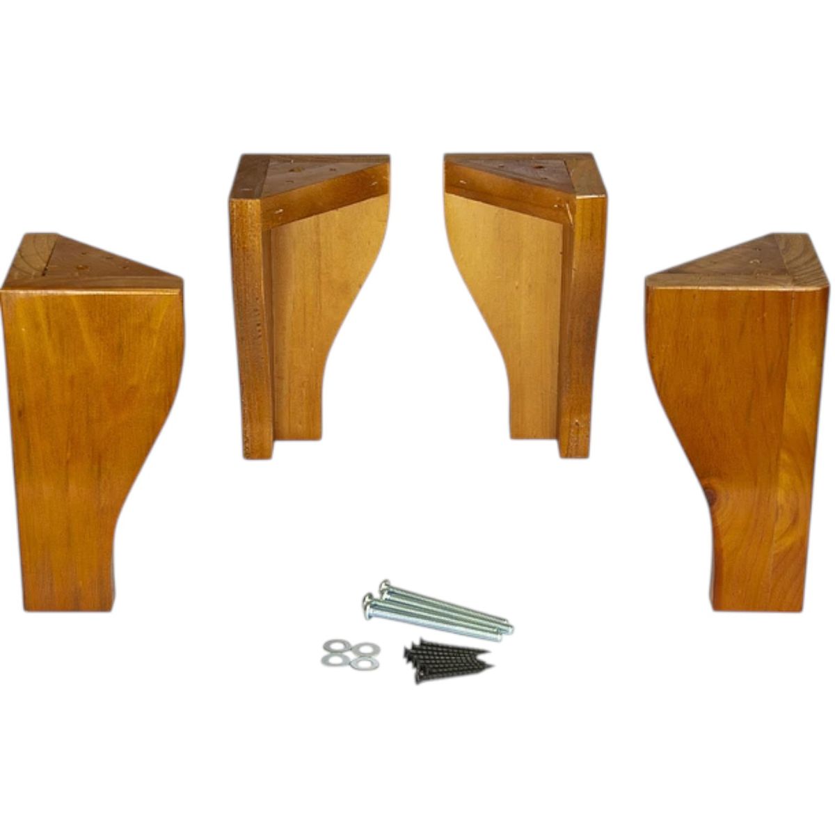 BLOCCARE - Kit 4 Patas Universales Para Cama Europea - Miel 19.5 cm