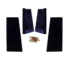 BLOCCARE - Kit 4 Patas Universales Para Cama Europea - Negro 19.5 cm