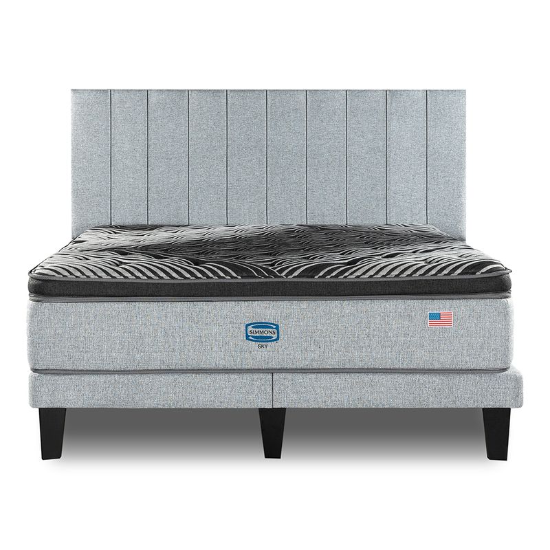 SIMMONS - CAMA EURO SIMMONS SKY king RESPALDO TIBET