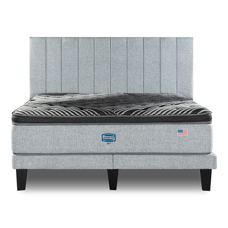 SIMMONS - CAMA EURO SIMMONS SKY king RESPALDO TIBET