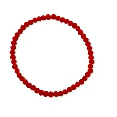 GENERICO - Pulsera Elasticada Cristales Rojos Protección Malas Energias