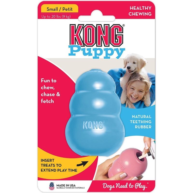 KONG - Juguete Kong Puppy Para Perros Cachorros Talla S Hasta 9 Kg