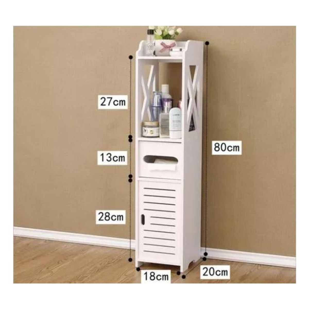 HOMEBRANDT - Estante De Baño Organizador Multiuso Compartimientos Cecilia