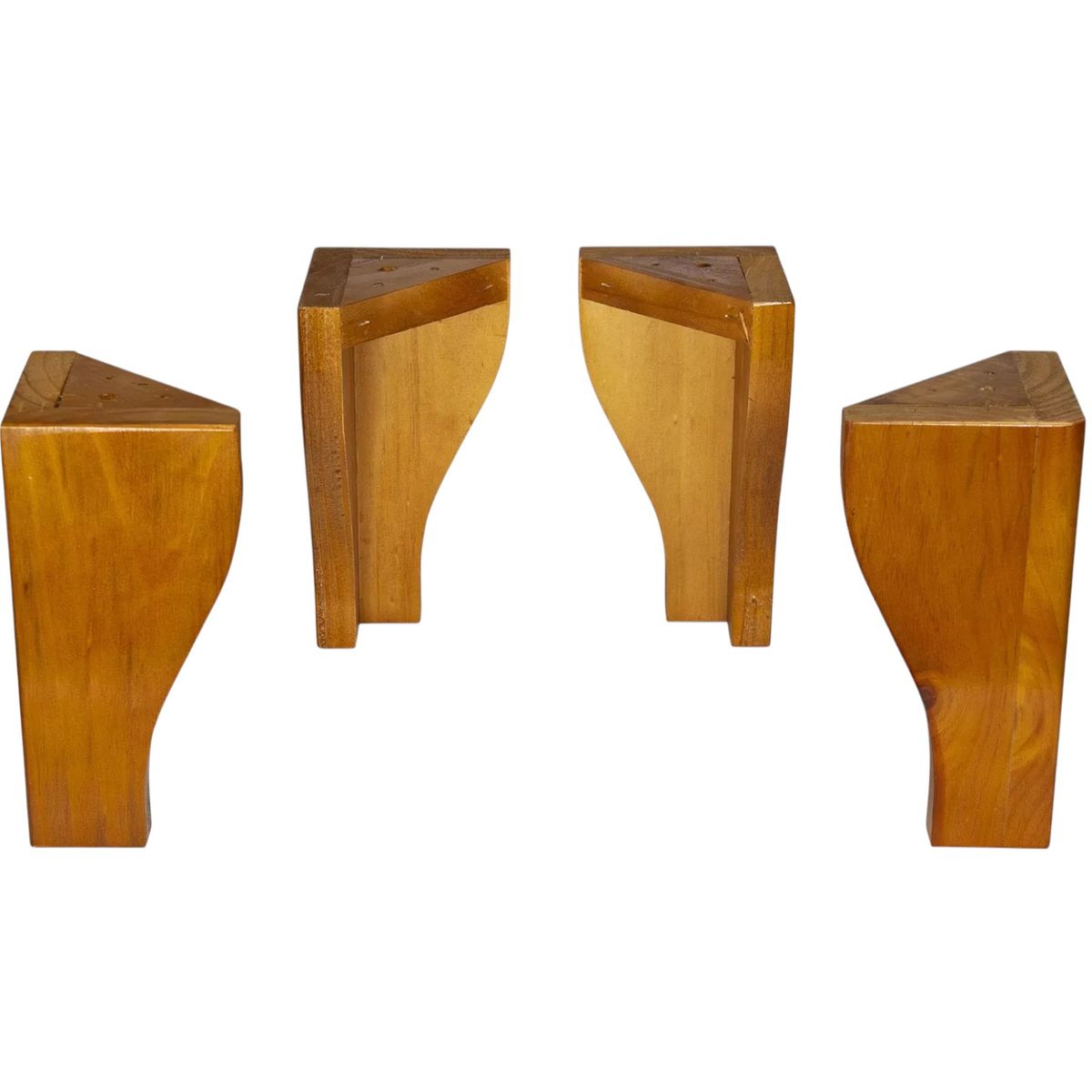 BLOCCARE - Kit 4 Patas Universales Para Cama Europea - Miel 19.5 cm