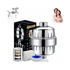 GENERICO - Filtro Purificador Agua Para Ducha Universal + 1 Repuestos
