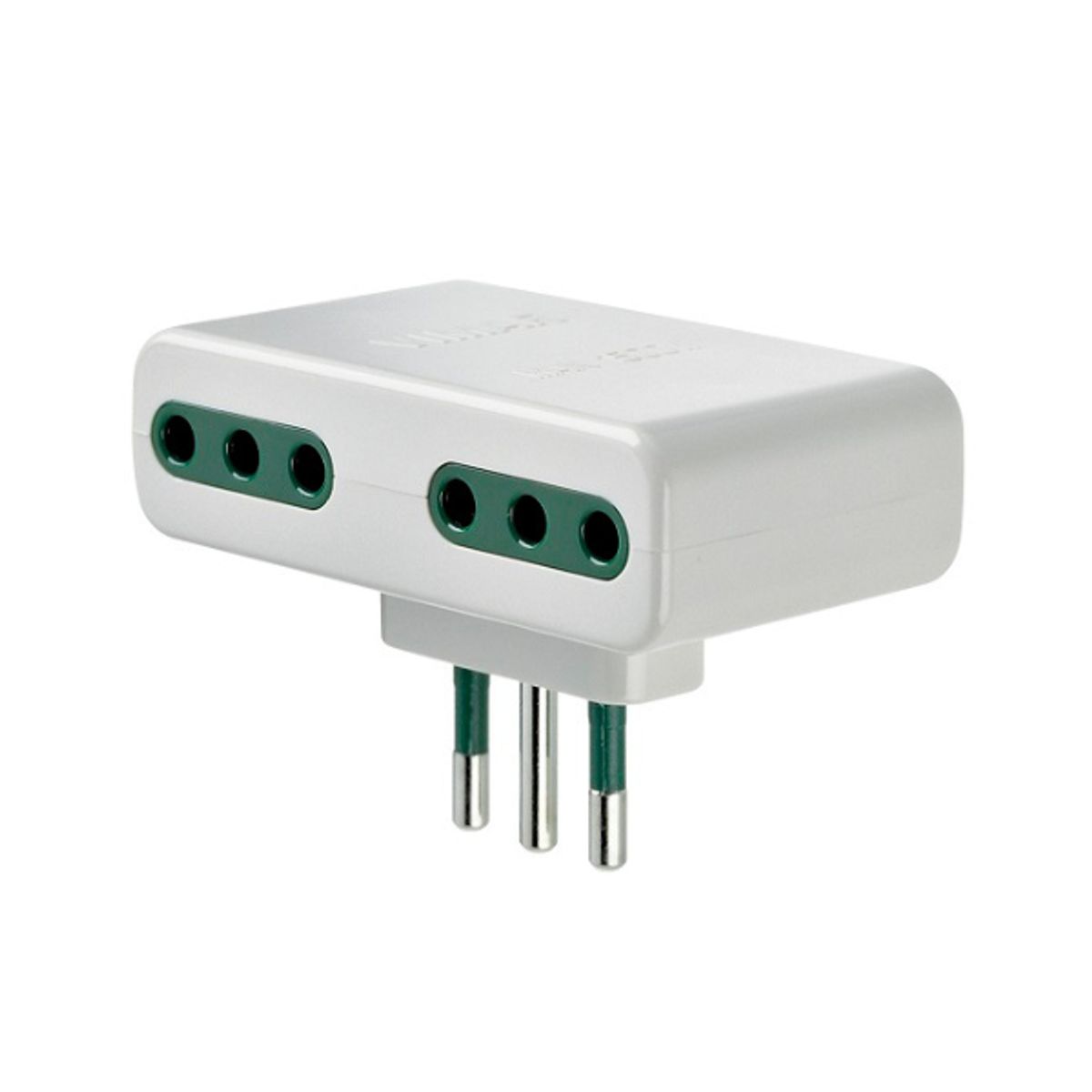 VIMAR - Adaptador Multiple Vimar 2p+T 10a 250v Pl S11 Blanco