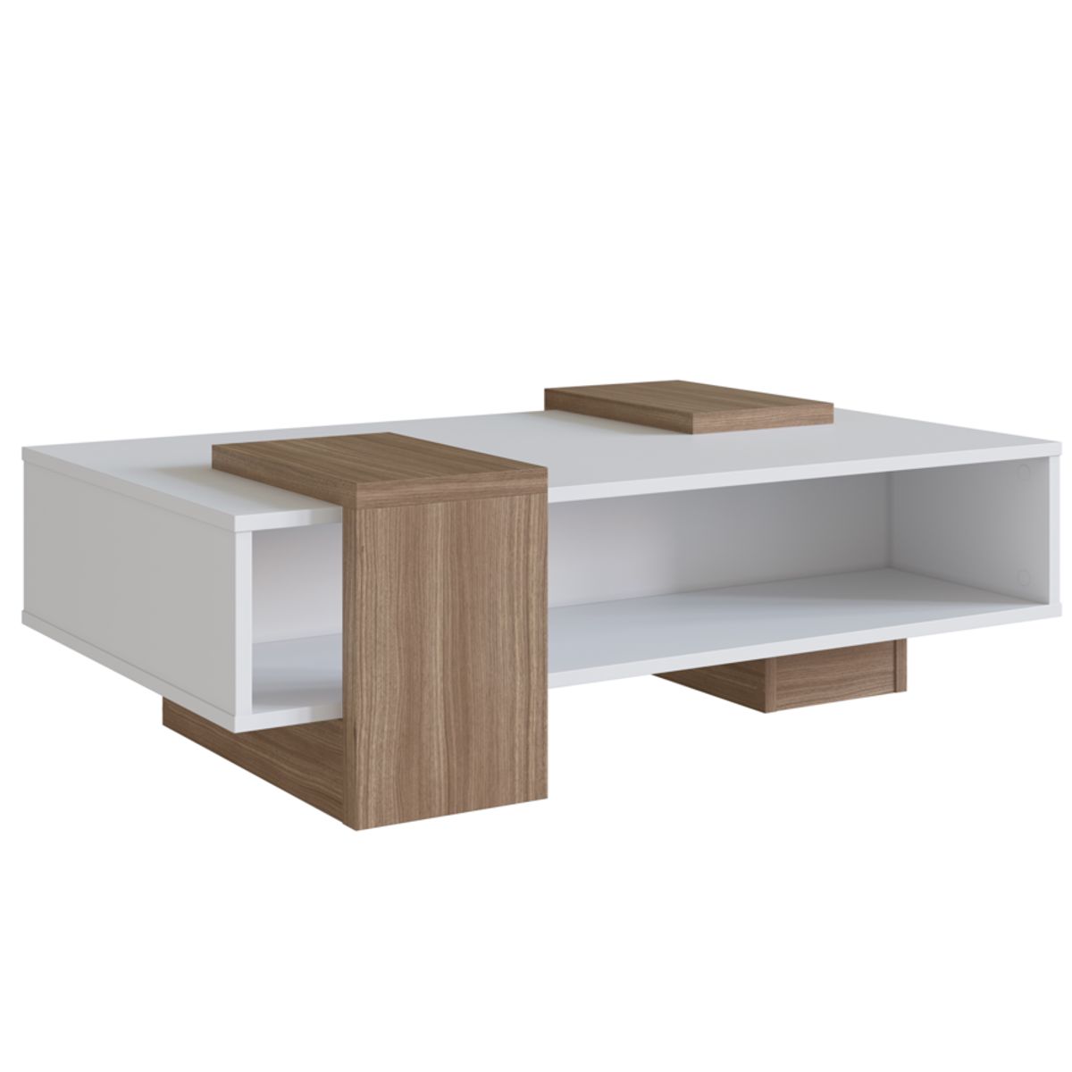 BE DESIGN - Mesa De Centro Sense Blanco Castaño
