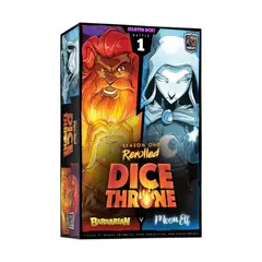 DELIRIUM - Dice Throne Bárbaro vs Elfa lunar - Blanco