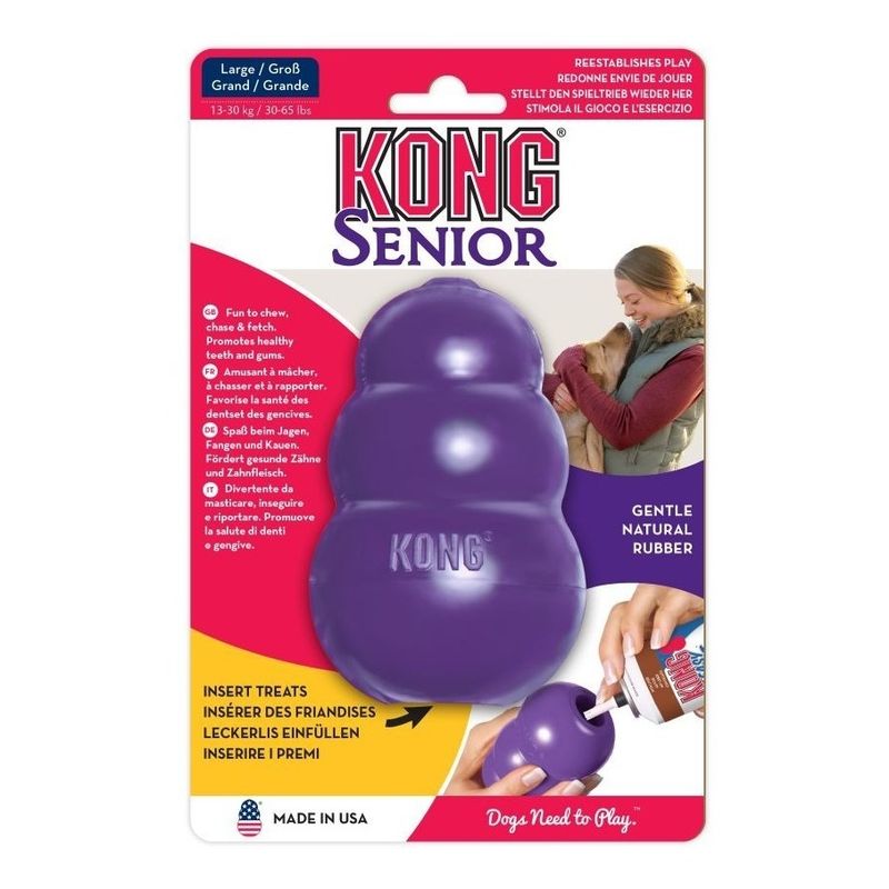 KONG - Juguete Kong Senior Para Mascotas Perros Talla L 13-30 Kg