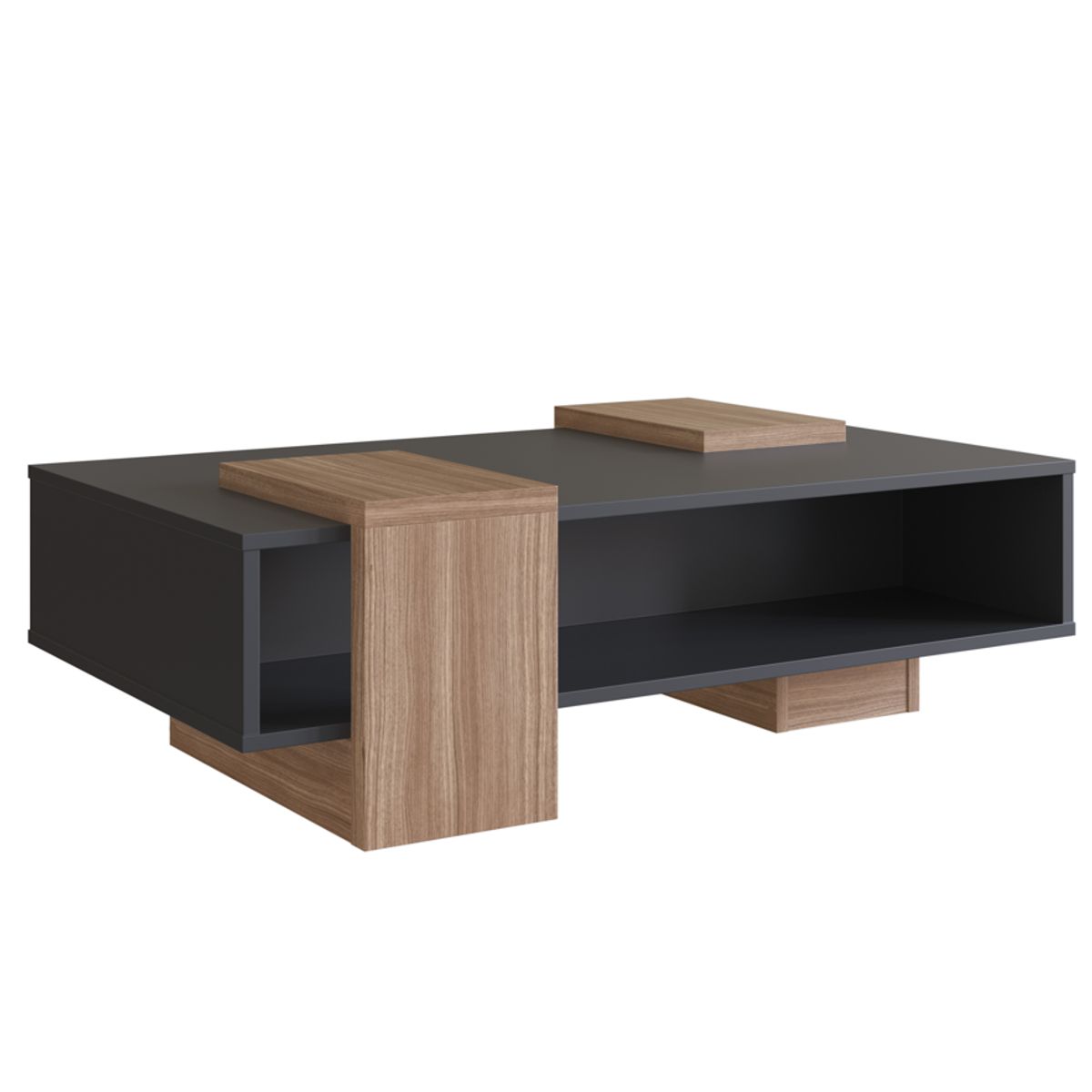 BE DESIGN - Mesa De Centro Sense Negro Castaño