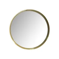 Espejo Redondo Metalico Gold 50x50 cm