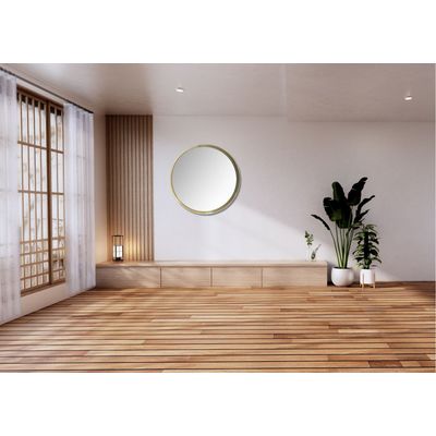 Imagen 2 del producto Espejo Redondo Metalico Gold 50x50 cm
