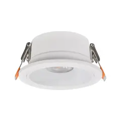 TECHNOLAMP - Foco Led Embutido Mika 7W Luz Cálida IP44 Blanco