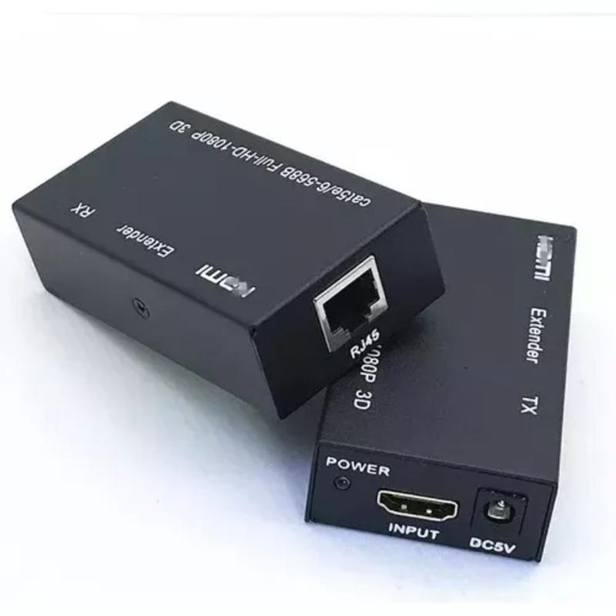 GENERICO - Extensor Video Audio Digital 60mts Hdmi Cable Red Utp Rj45