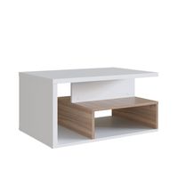 Mesa De Centro Emovell Blanco Castaño
