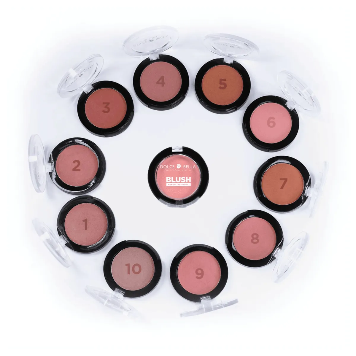 DOLCE BELLA - SET RUBOR INDIVIDUAL TONO 1 DOLCE BELLA Y BROCHA PFIFFERY