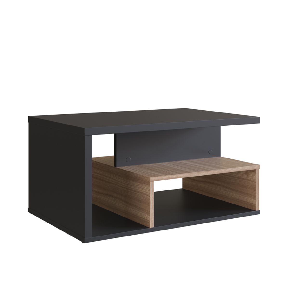 BE DESIGN - Mesa De Centro Emovell Negro Castaño