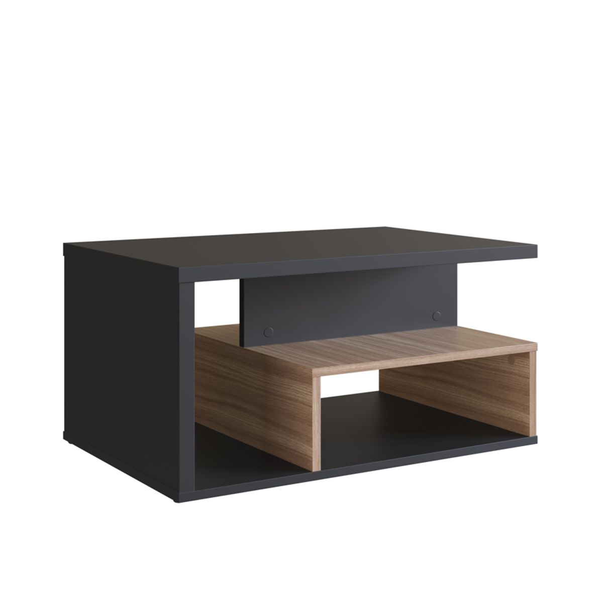 BE DESIGN - Mesa De Centro Emovell Negro Castaño