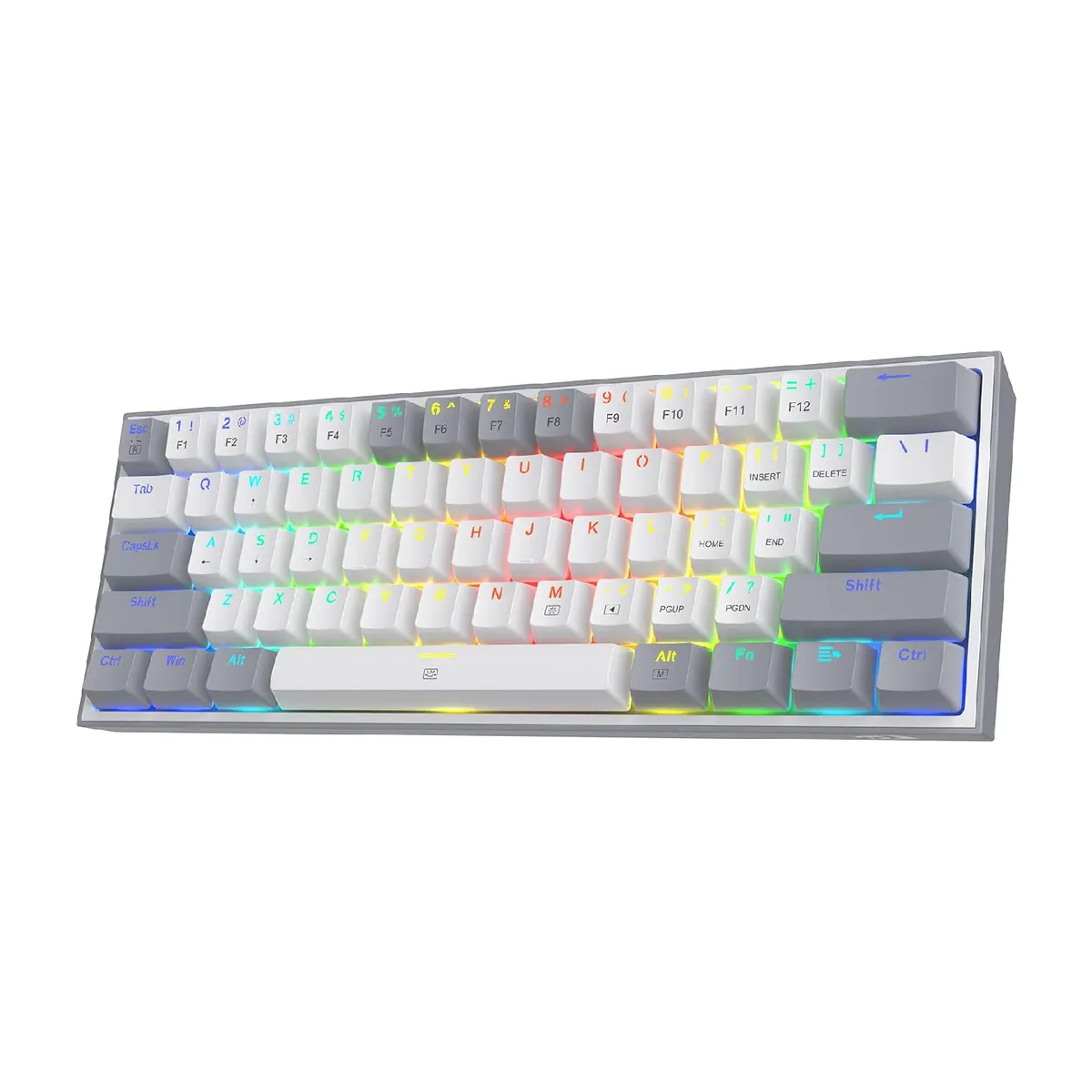 REDRAGON - Teclado Gamer Redragon K617 Fizz RGB GreyWhite