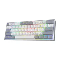 REDRAGON - Teclado Gamer K617 Fizz RGB GreyWhite