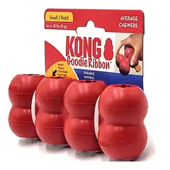 KONG - Juguete Rellenable Goodie Ribbon Talla S Hasta 9 Kg