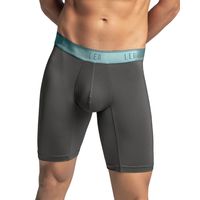 Bóxer deportivo largo con bolsillo lateral en microfibra 033309 Gris