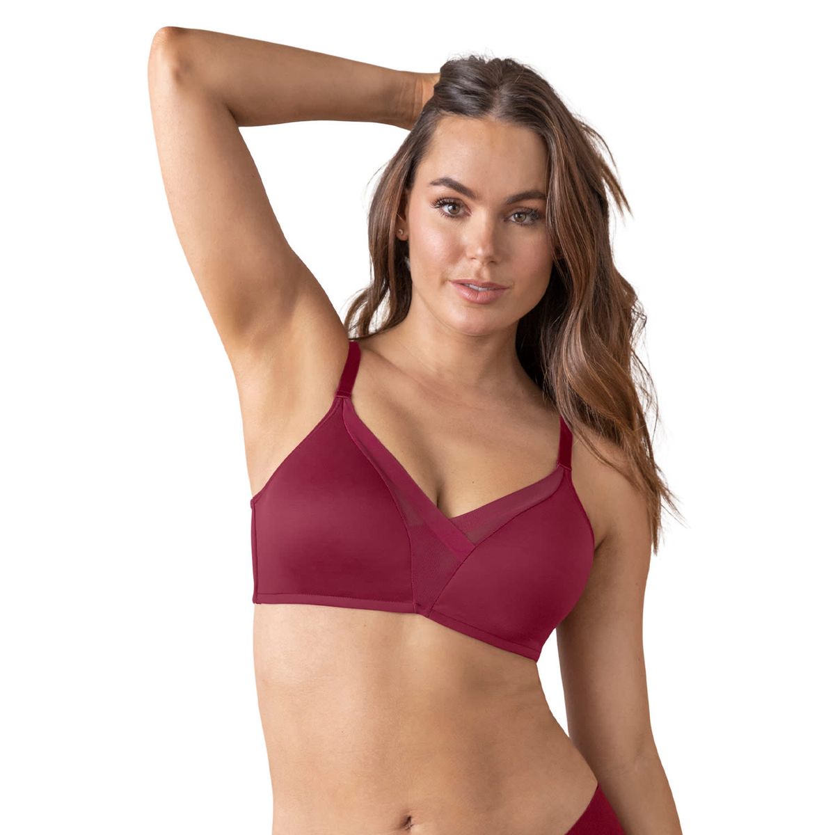 LEONISA - Sostén sin arco de realce alto incorporado Magical Bra 091058 Morado