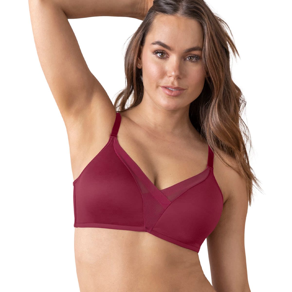 LEONISA - Sostén sin arco de realce alto incorporado Magical Bra 091058 Morado