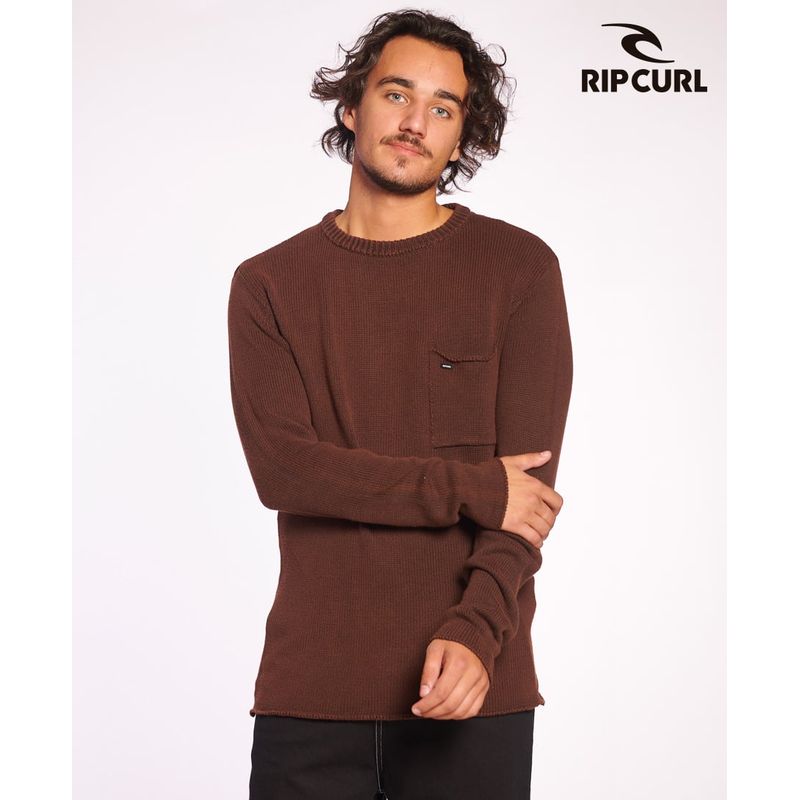 RIP CURL - Sweater Neps Crew Café Hombre Rip Curl - Café