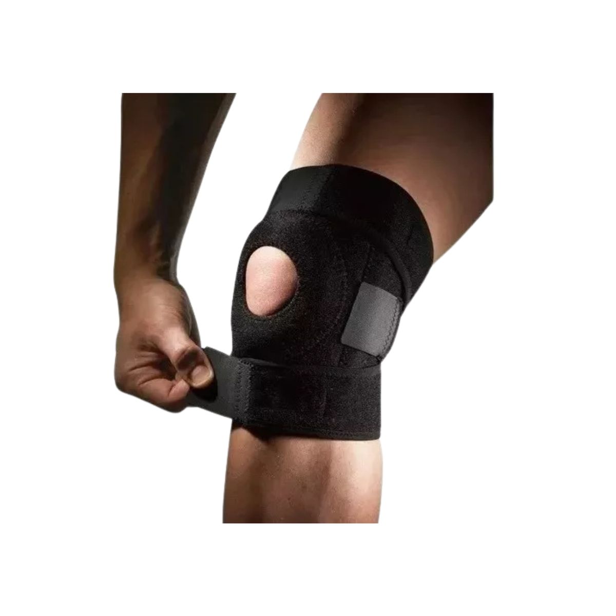 LIKE SHOP - Rodillera Estabilizadora con Orificio Central y Velcros de Sujeción