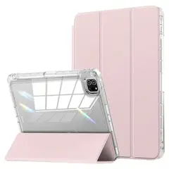 GENERICO - Carcasa Smart Cover Clear Para iPad Air 11 M3 2025 Rosado