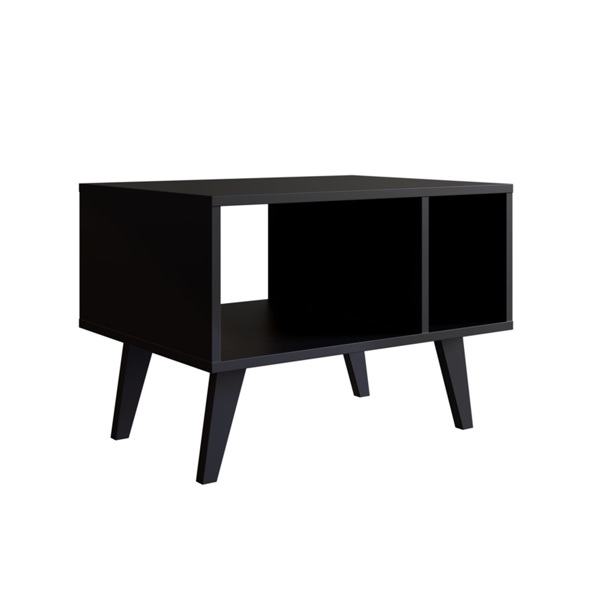 BE DESIGN - Mesa De Centro Retro Negro