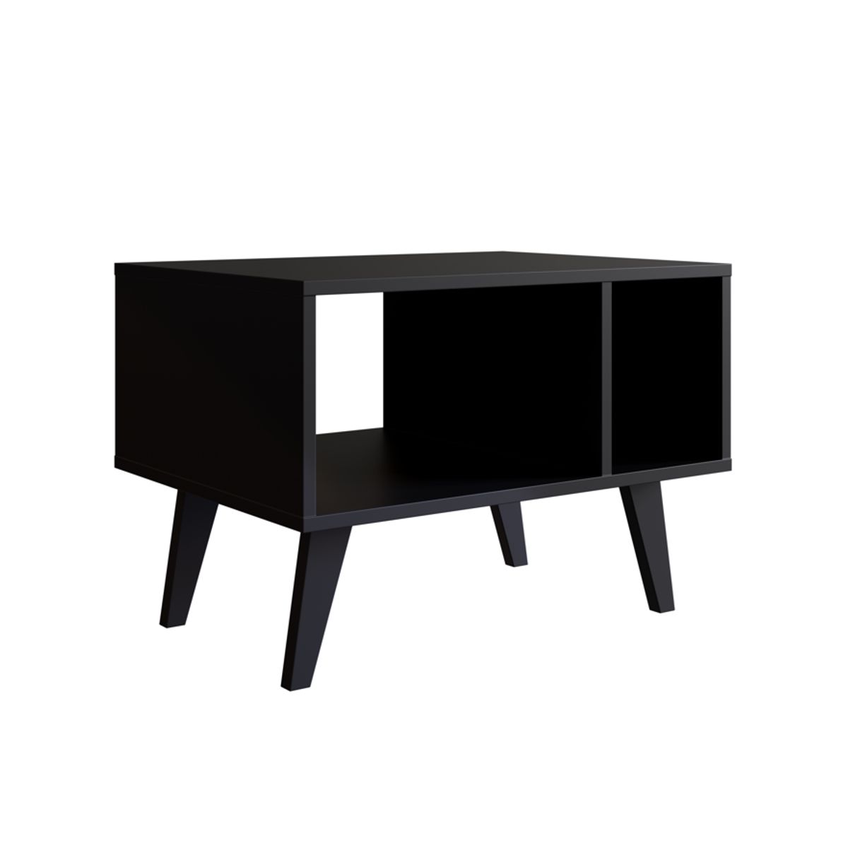 BE DESIGN - Mesa De Centro Retro Negro