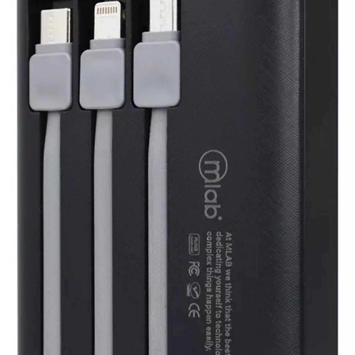 MLAB - Mlab Power Bank 10.000 Mah Con Cable Incluido 4 En 1