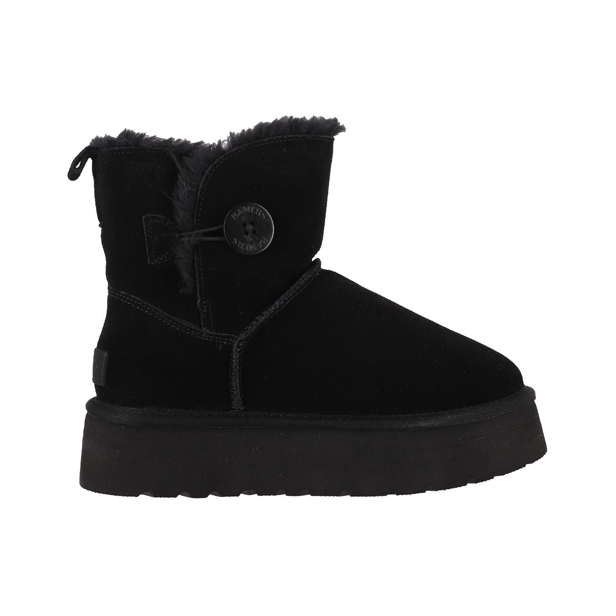 BAMERS - Bota Mujer Bamers Blast Button Cuero Negro