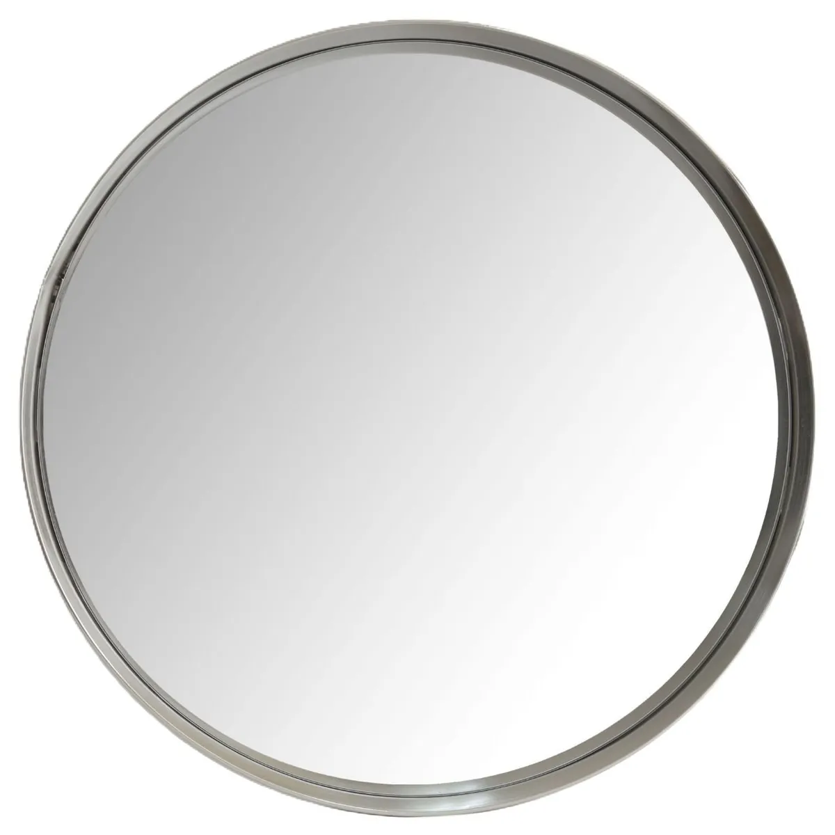 RONDA - Espejo Redondo Metalico Silver 50x50 cm