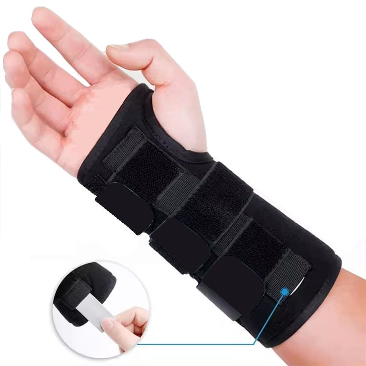 GENERICO - Inmovilizador De Muñeca Ferula Tunel Carpiano Tendinitis Ajustable izq