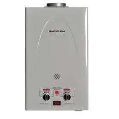 SINDELEN - Calefon 5 Lts Glp Tiro Natural Gas Licuado Plateado